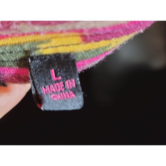 Material Girl Jumpsuit Women's Size Large Multicolor Polyester Off The Shoulder - Picture 4 of 14